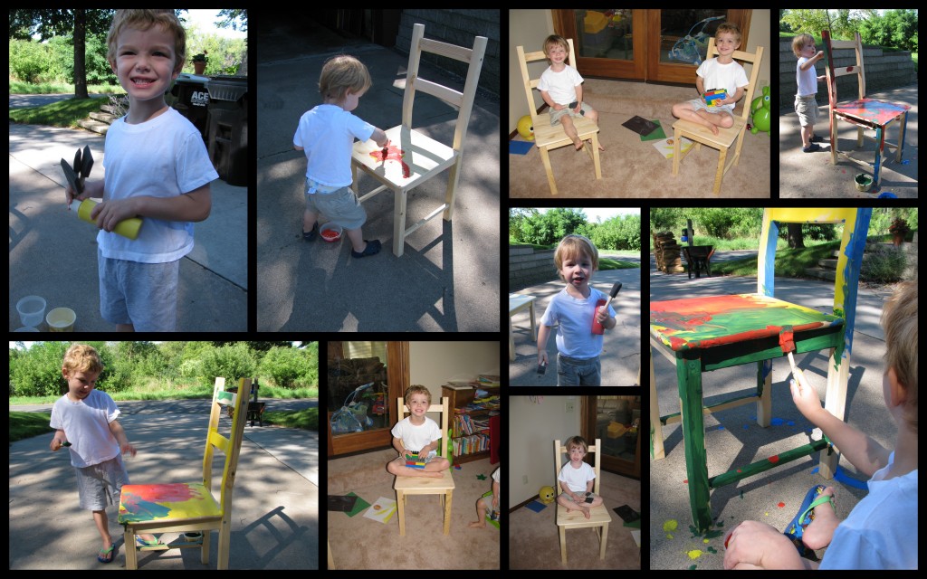 2010 - 08 August 17 - painting new chairs