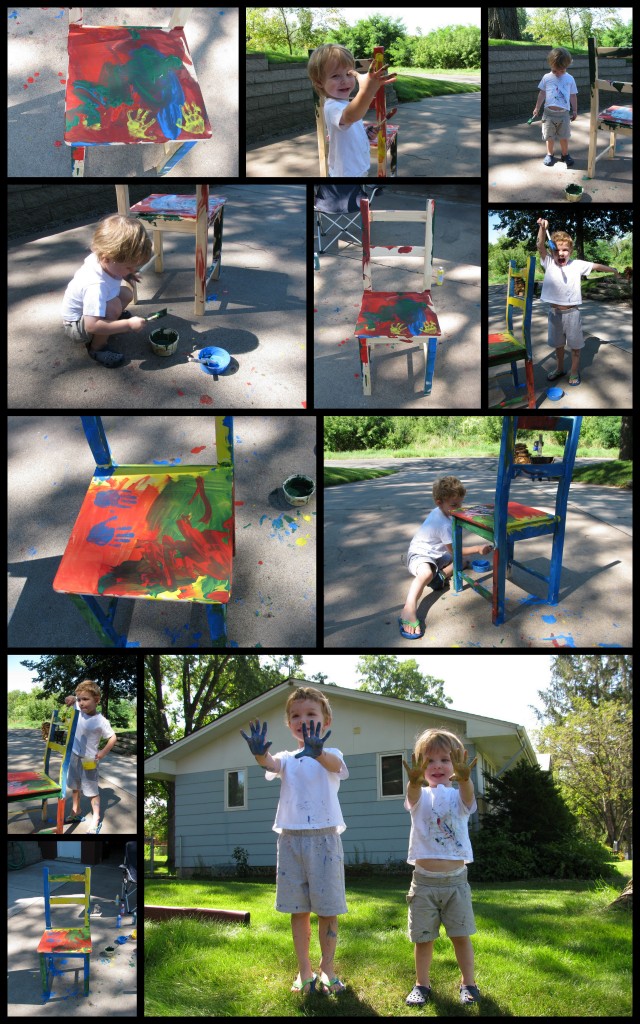 2010 - 08 August 17 - painting new chairs1